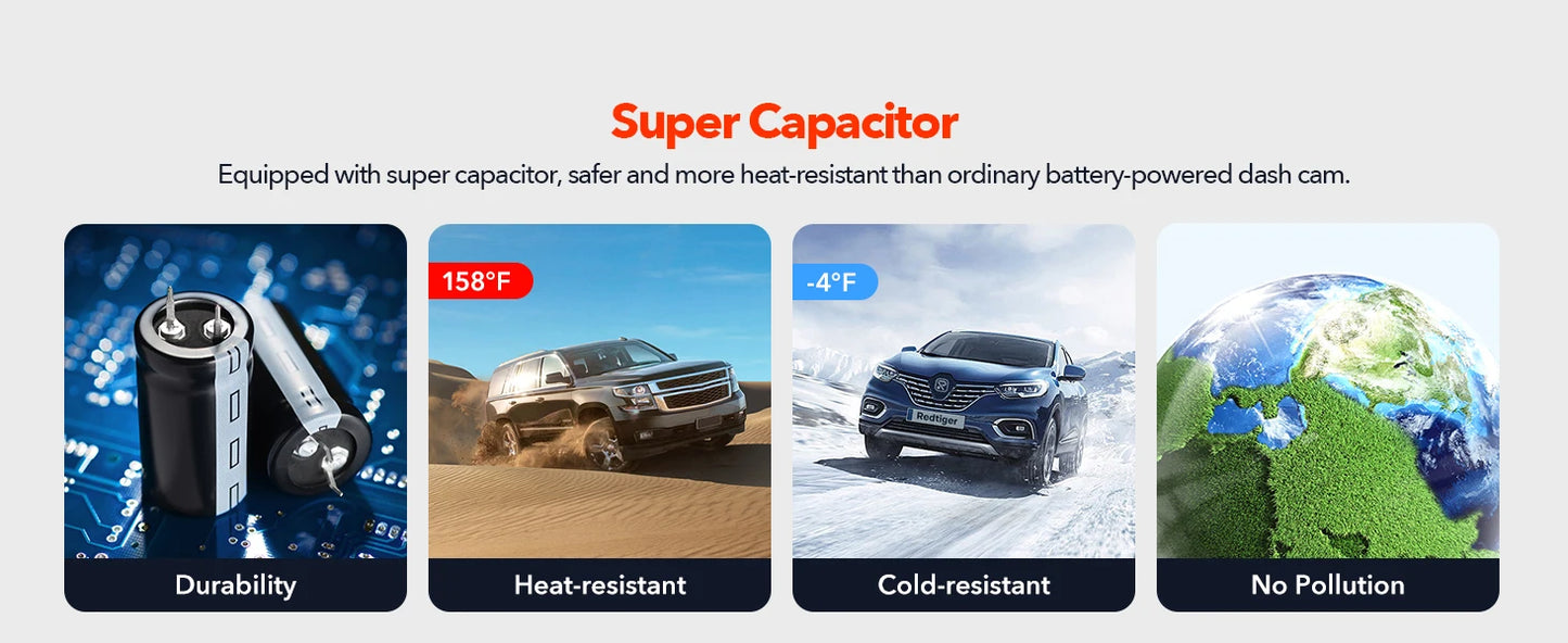 4K Front and Rear Dash Cam
