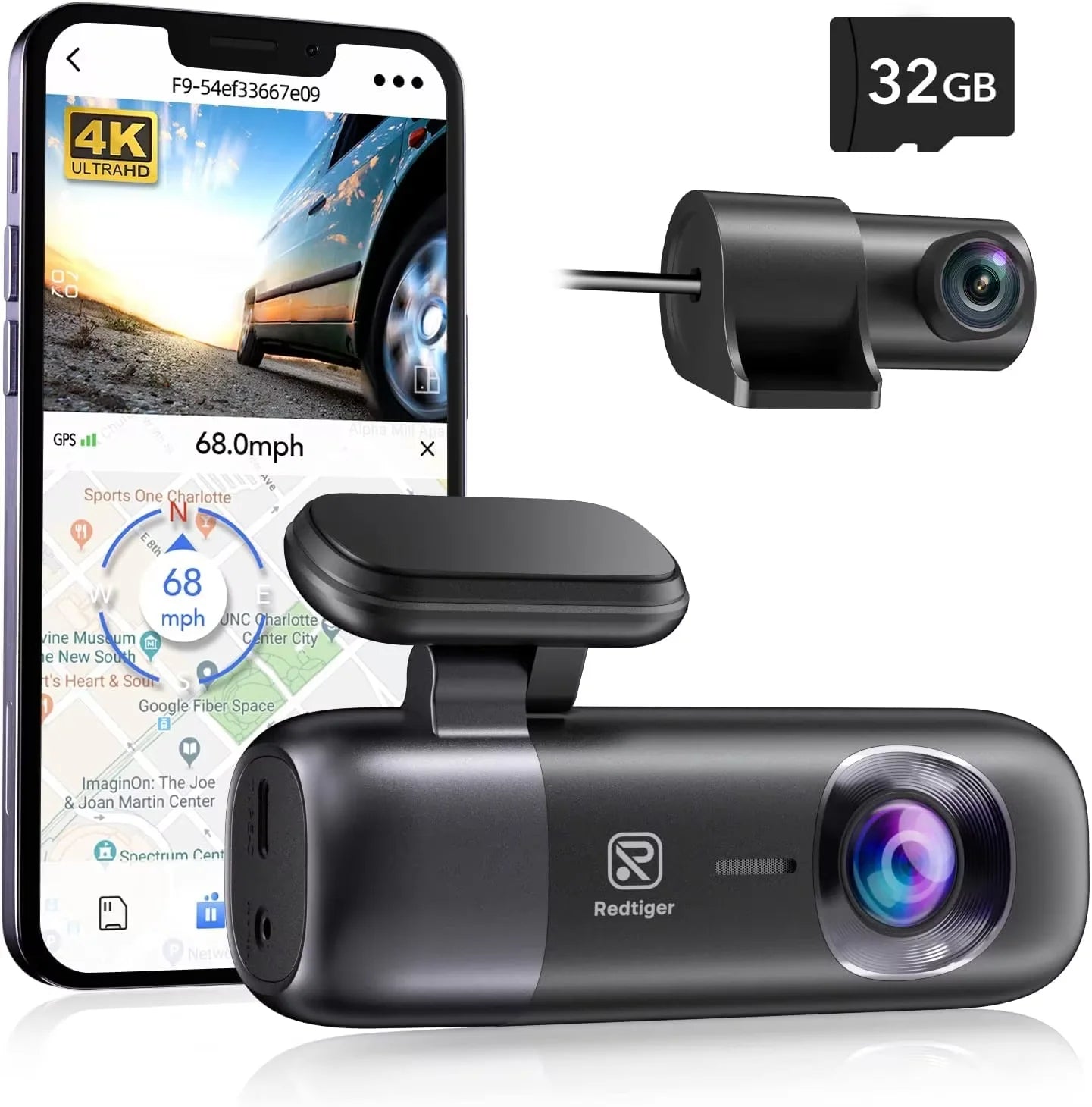 4K Front and Rear Dash Cam