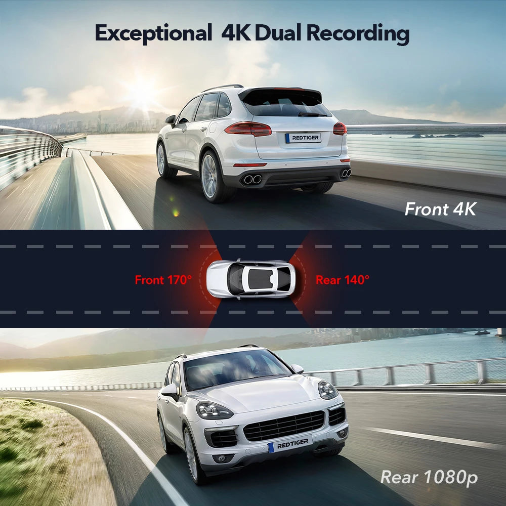 4K Front and Rear Dash Cam