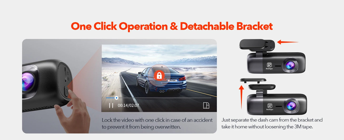 4K Front and Rear Dash Cam