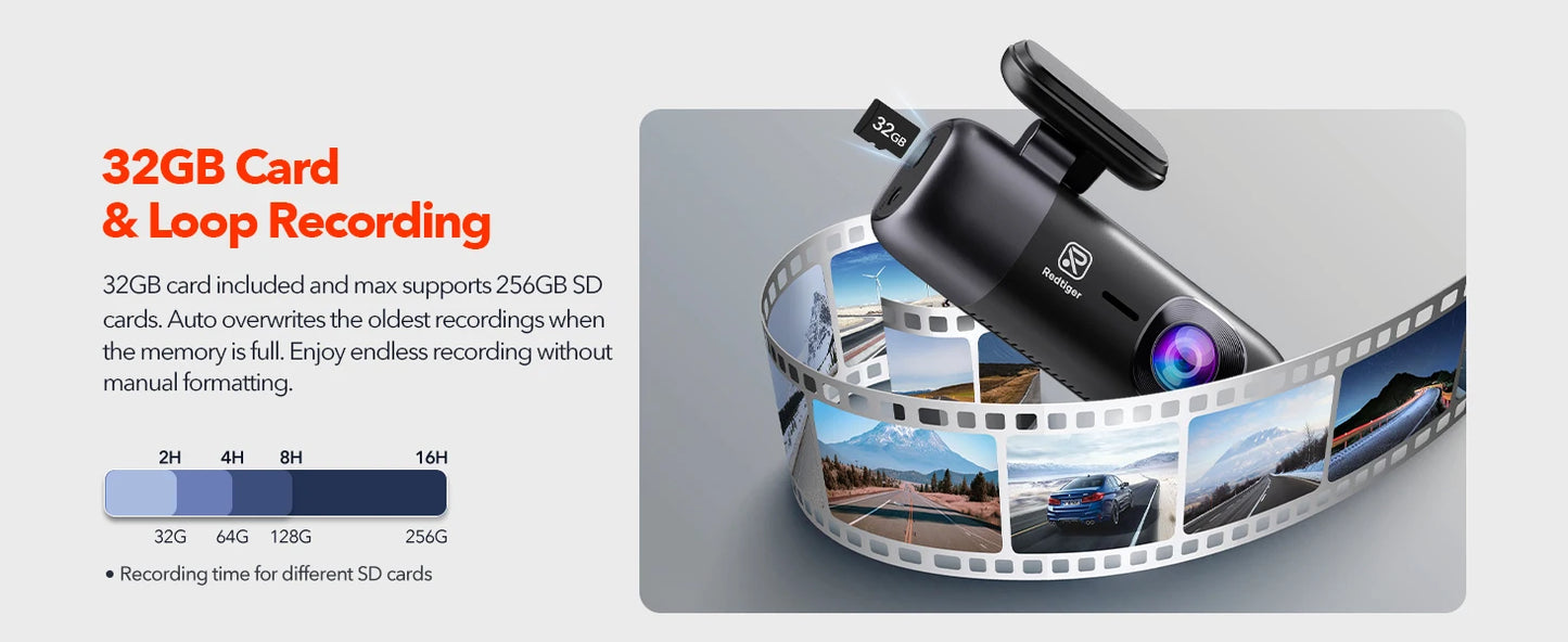 4K Front and Rear Dash Cam